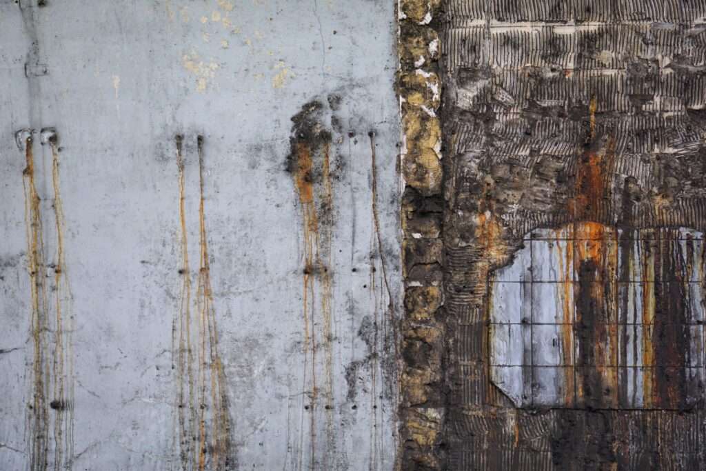 water leakage on concrete