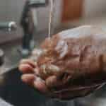 washing hands